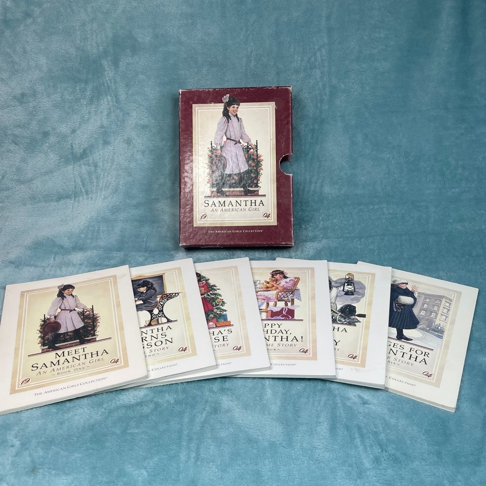 American Girl Samantha 6 Book Box Set Pleasant Company Vintage 1986 Collection